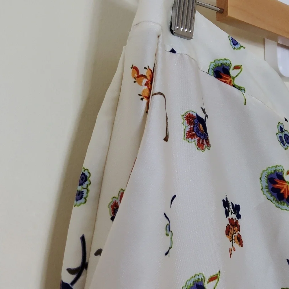 Zara Multicolor Floral Pants Size XL